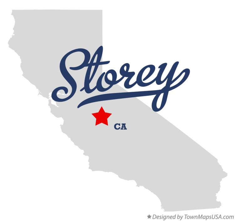 Map of Storey California CA