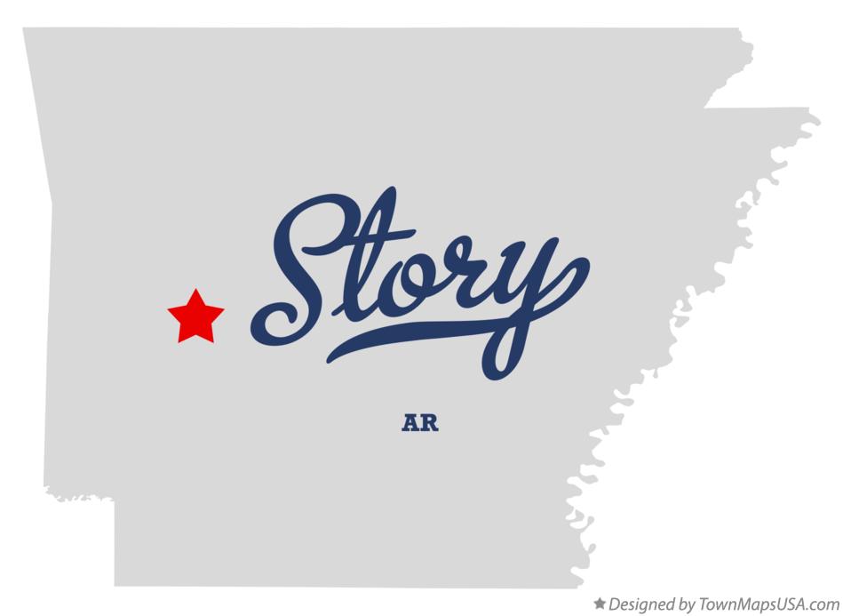 Map of Story Arkansas AR