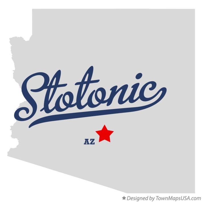 Map of Stotonic Arizona AZ