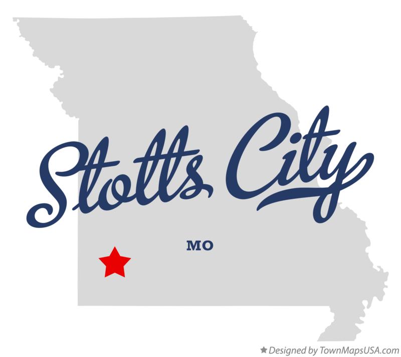 Map of Stotts City Missouri MO