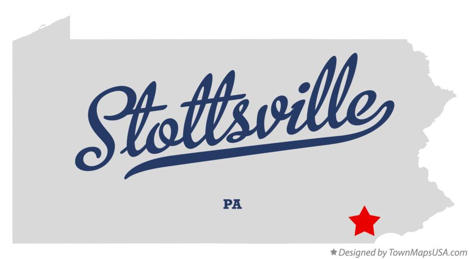 Map of Stottsville Pennsylvania PA
