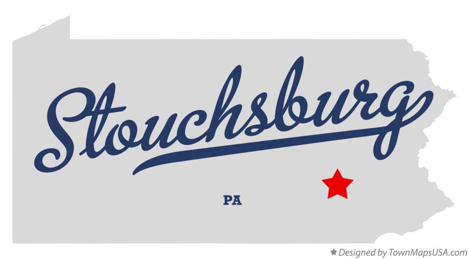 Map of Stouchsburg Pennsylvania PA