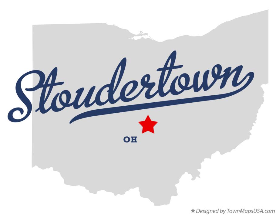 Map of Stoudertown Ohio OH