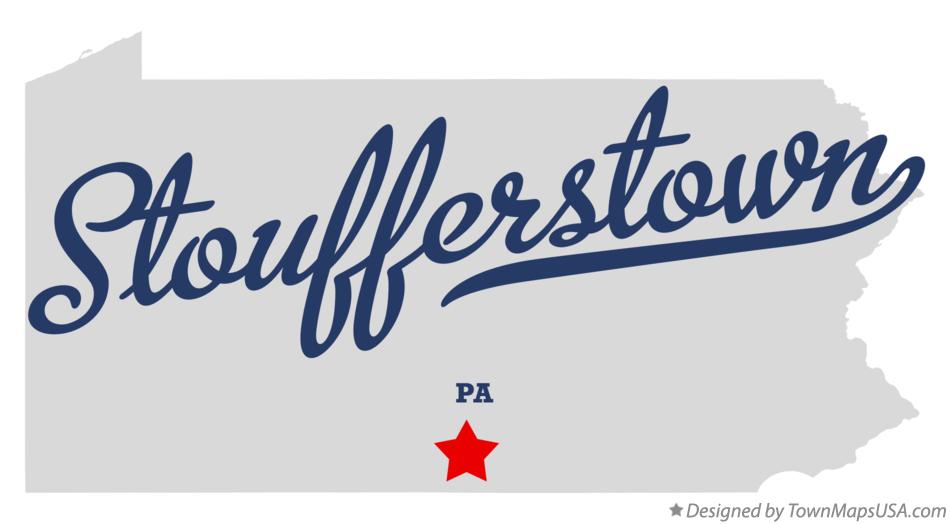 Map of Stoufferstown Pennsylvania PA