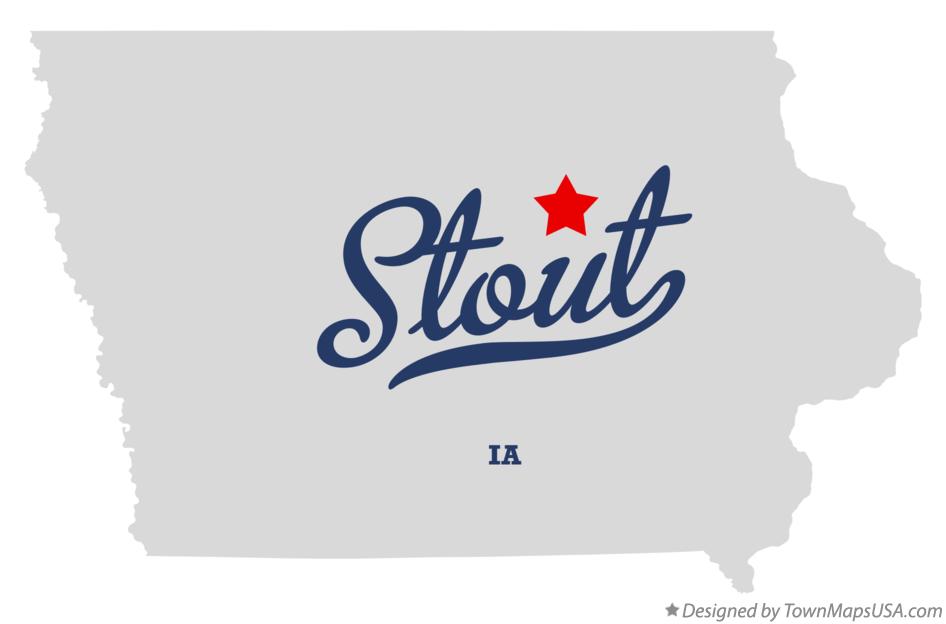 Map of Stout Iowa IA