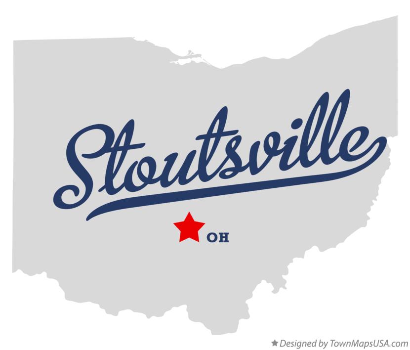 Map of Stoutsville Ohio OH