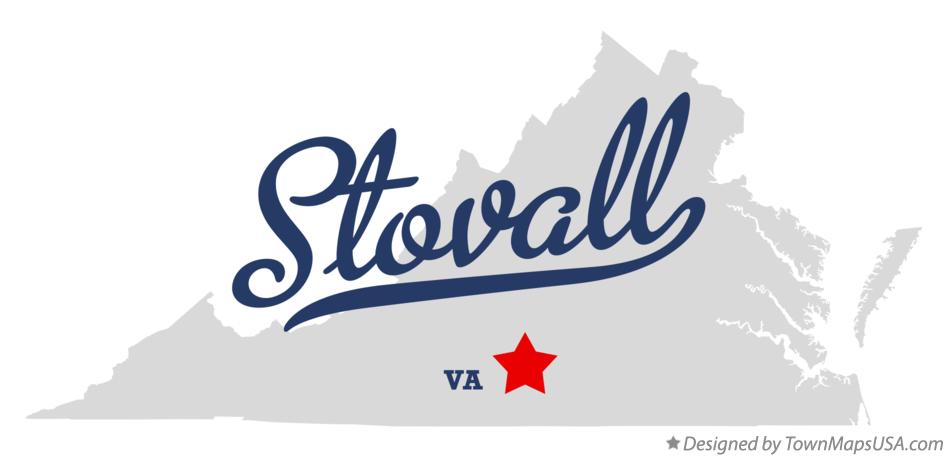 Map of Stovall Virginia VA
