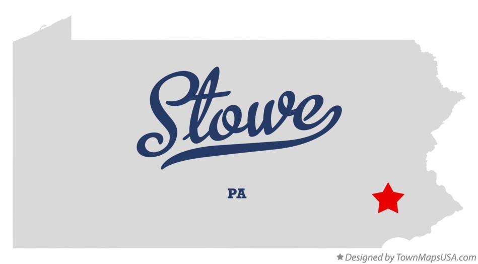 Map of Stowe Pennsylvania PA