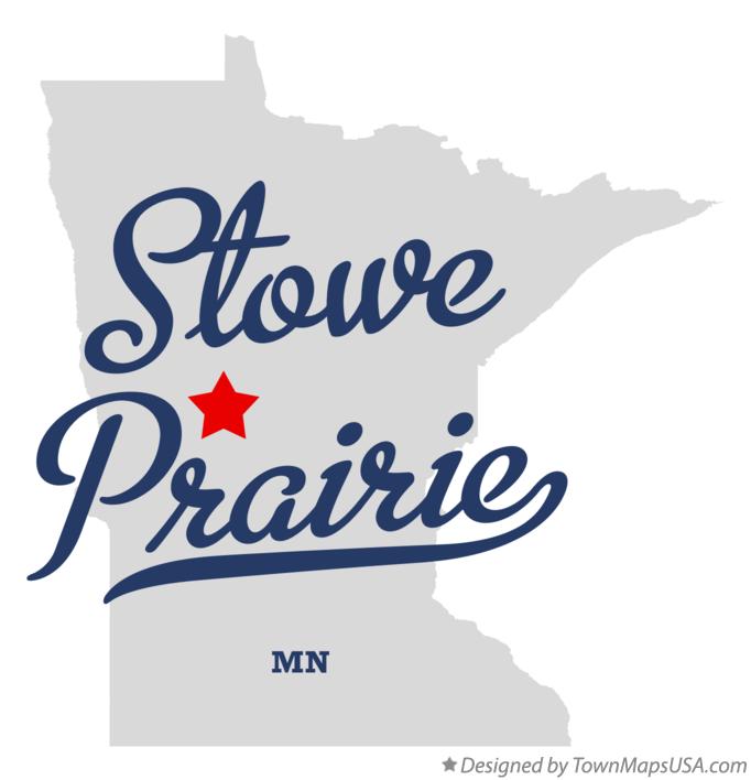Map of Stowe Prairie Minnesota MN