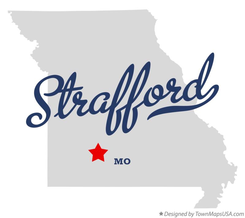 Map of Strafford Missouri MO