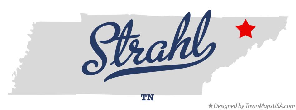 Map of Strahl Tennessee TN
