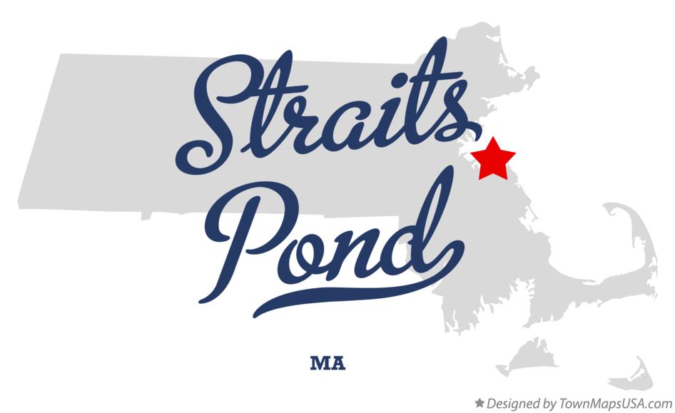 Map of Straits Pond Massachusetts MA