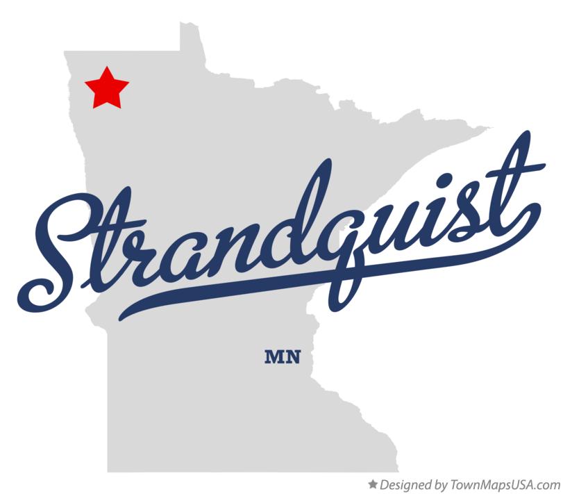 Map of Strandquist Minnesota MN