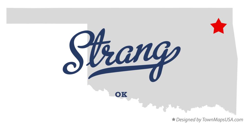Map of Strang Oklahoma OK