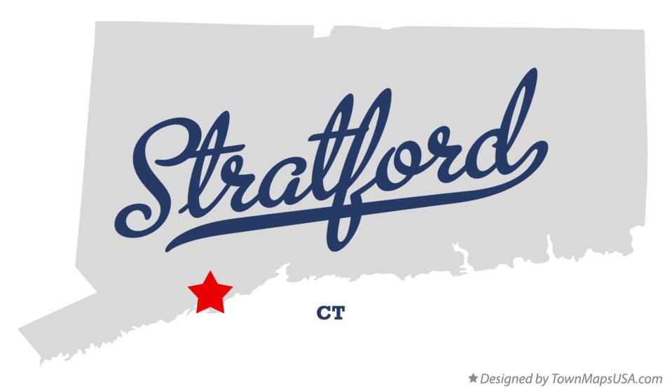 Map of Stratford Connecticut CT