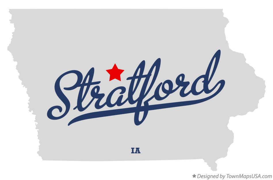 Map of Stratford Iowa IA