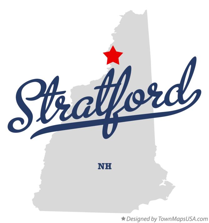 Map of Stratford New Hampshire NH