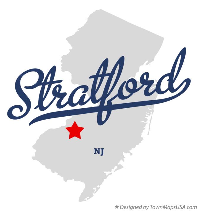 Map of Stratford New Jersey NJ