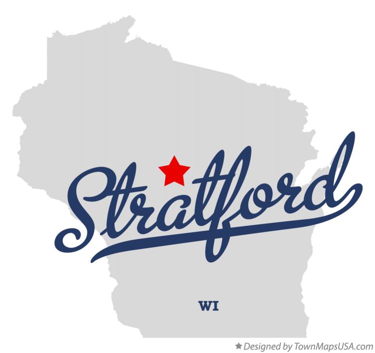 Map of Stratford Wisconsin WI