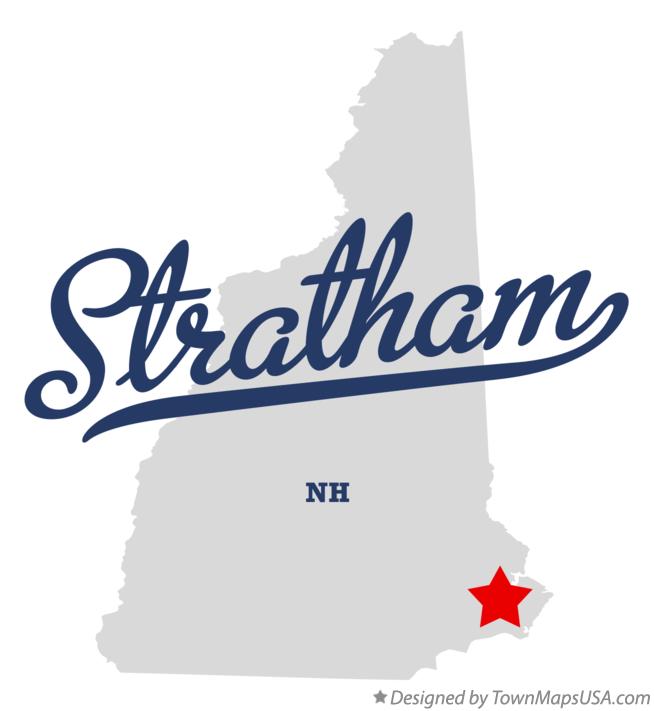 Map of Stratham New Hampshire NH