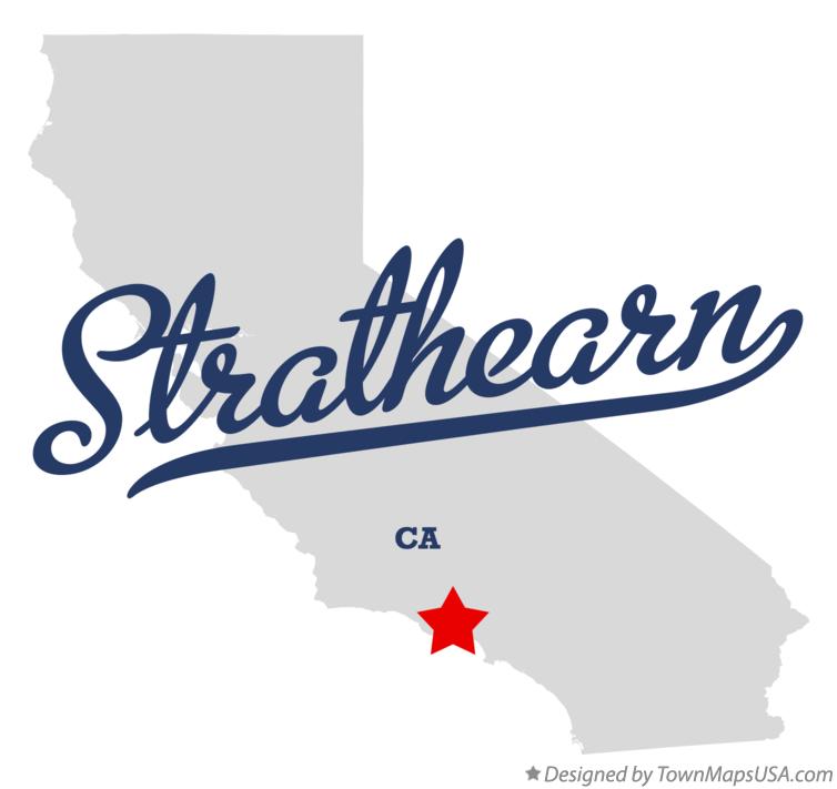 Map of Strathearn California CA