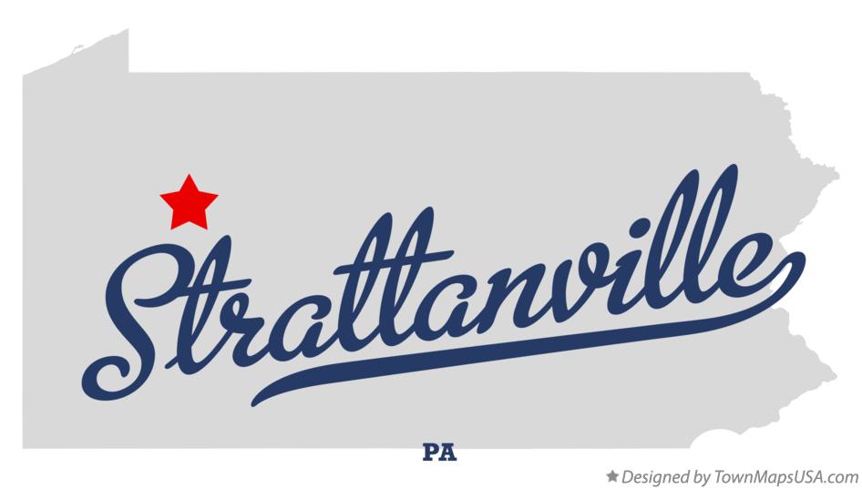 Map of Strattanville Pennsylvania PA