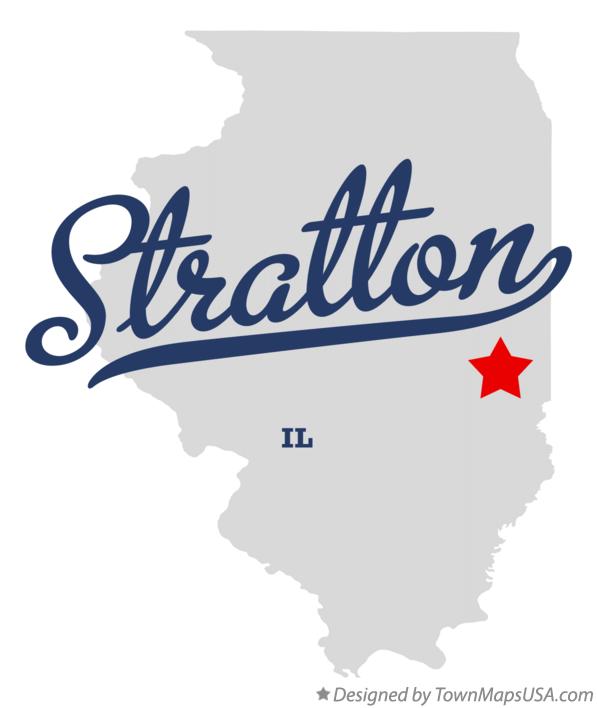 Map of Stratton Illinois IL