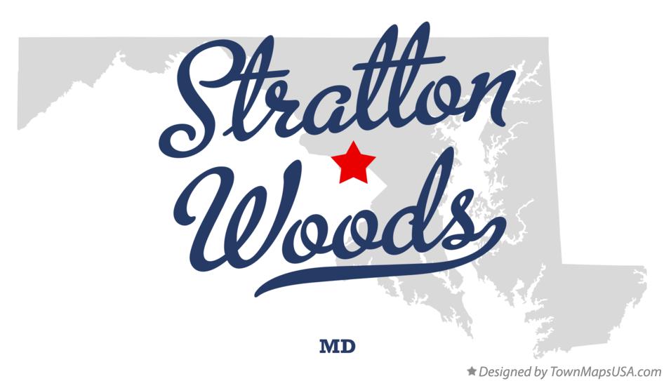 Map of Stratton Woods Maryland MD