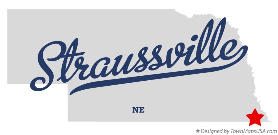 Map of Straussville Nebraska NE