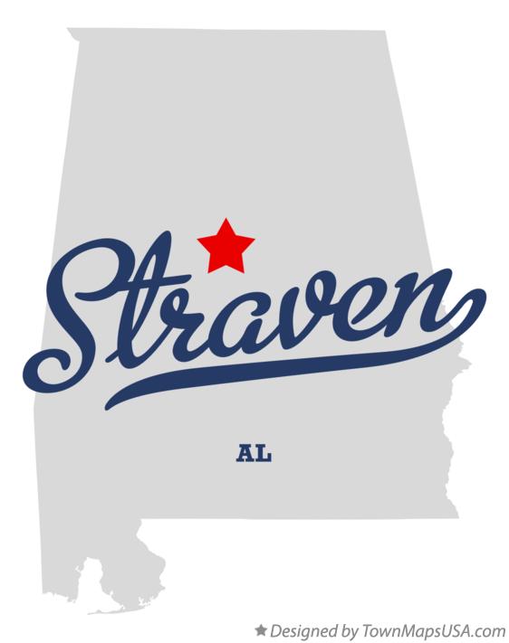 Map of Straven Alabama AL