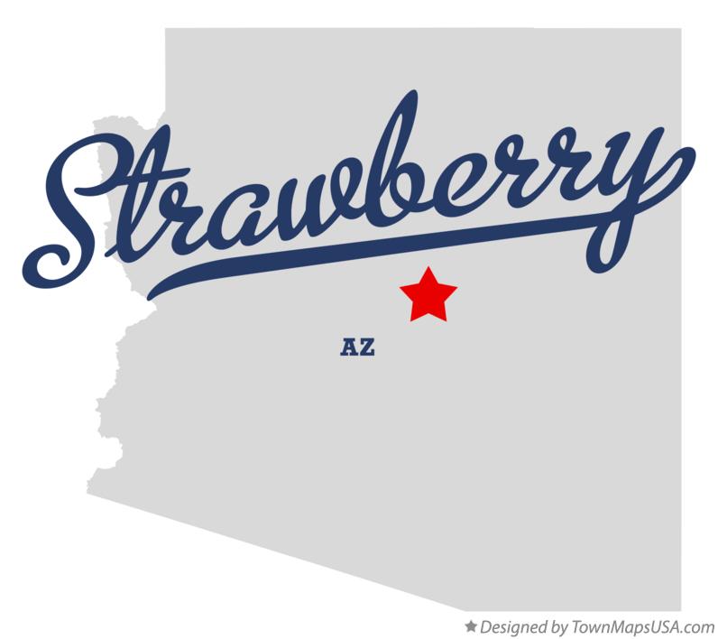 Map of Strawberry Arizona AZ