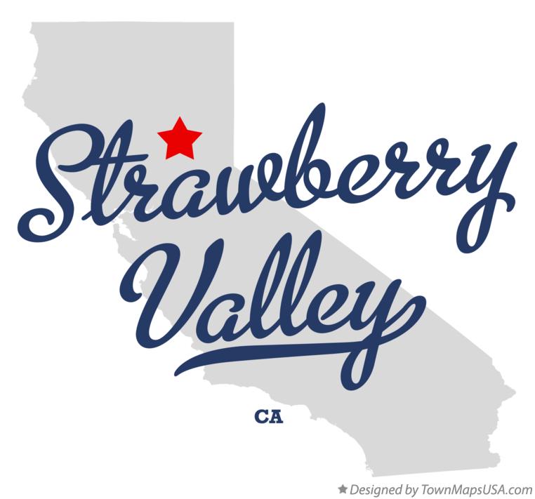 Map of Strawberry Valley California CA