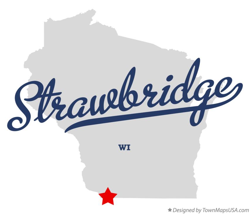 Map of Strawbridge Wisconsin WI