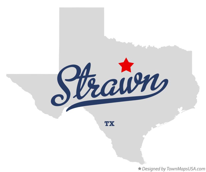 Map of Strawn Texas TX