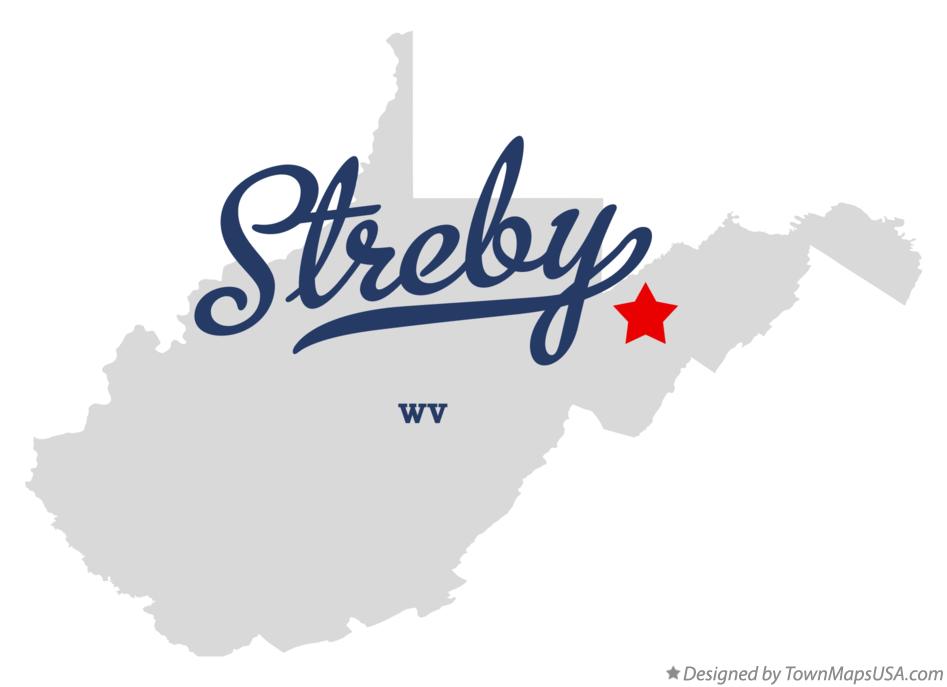 Map of Streby West Virginia WV