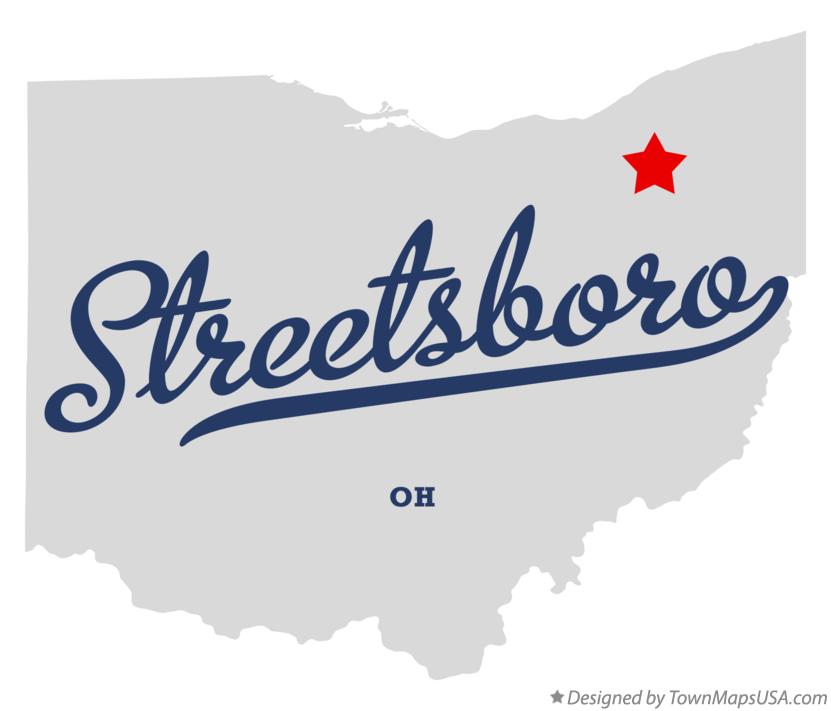 Map of Streetsboro Ohio OH