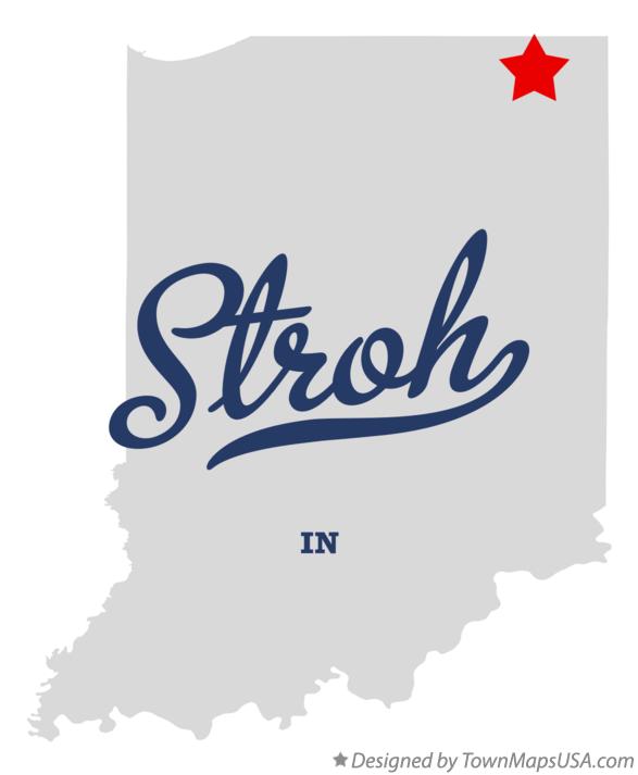 Map of Stroh Indiana IN