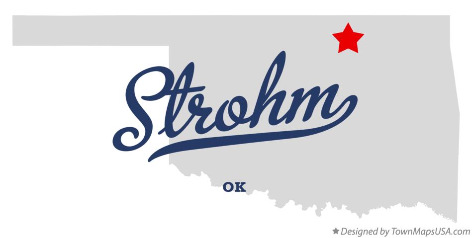 Map of Strohm Oklahoma OK