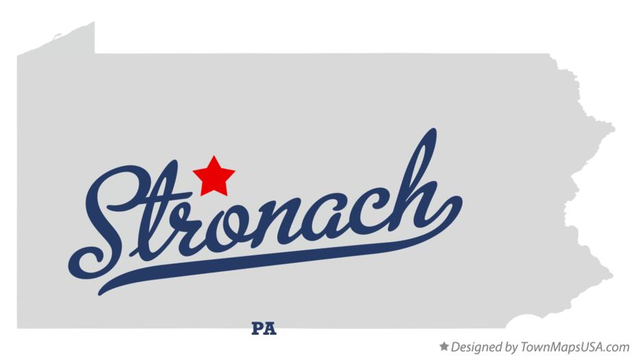 Map of Stronach Pennsylvania PA