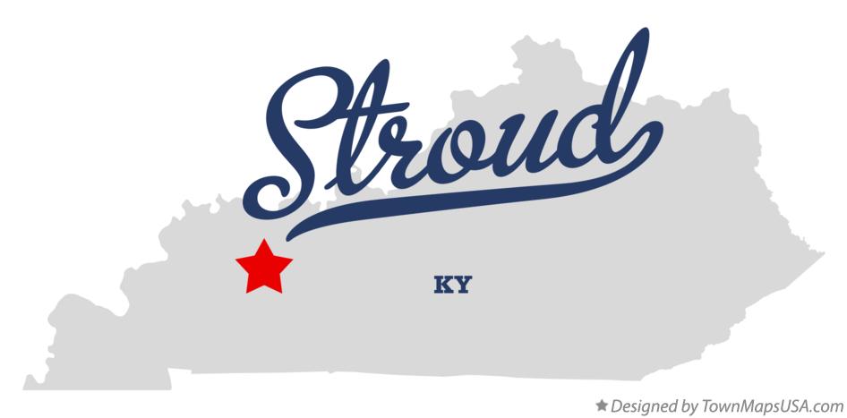 Map of Stroud Kentucky KY
