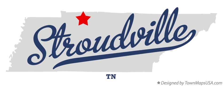 Map of Stroudville Tennessee TN