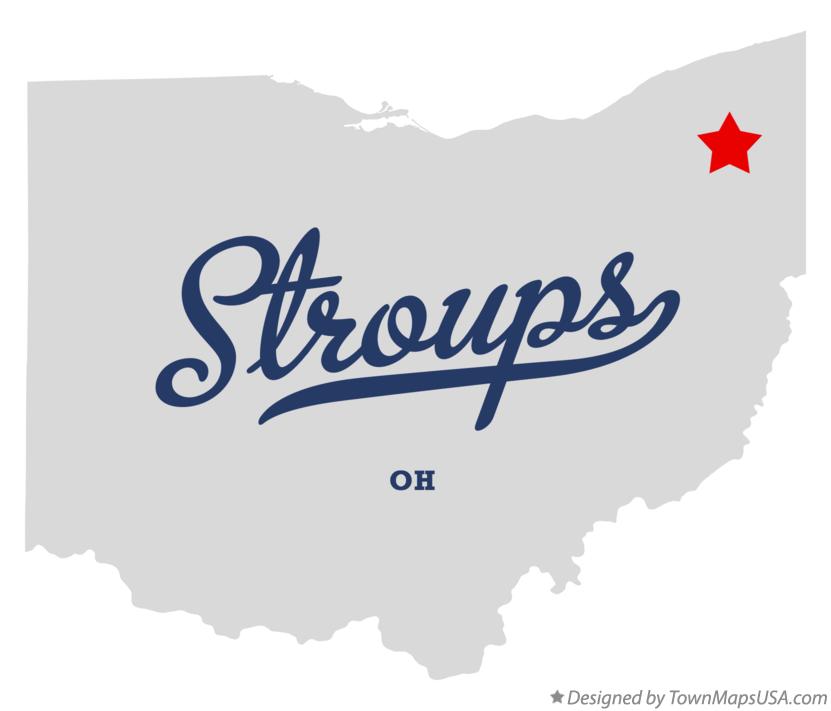 Map of Stroups Ohio OH