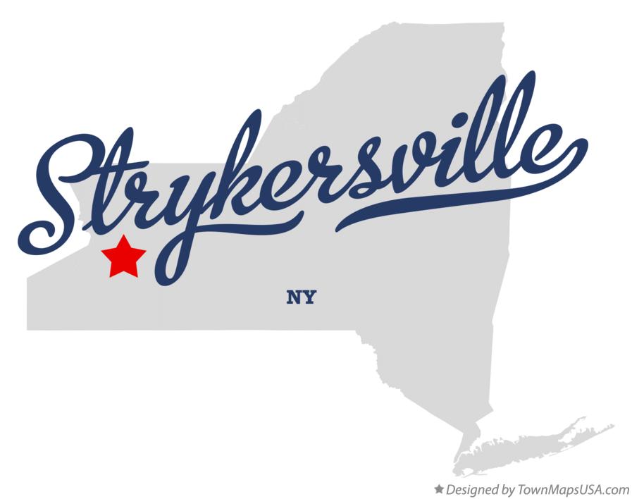 Map of Strykersville New York NY