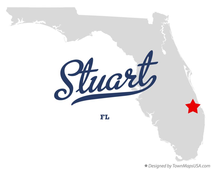 Map of Stuart Florida FL