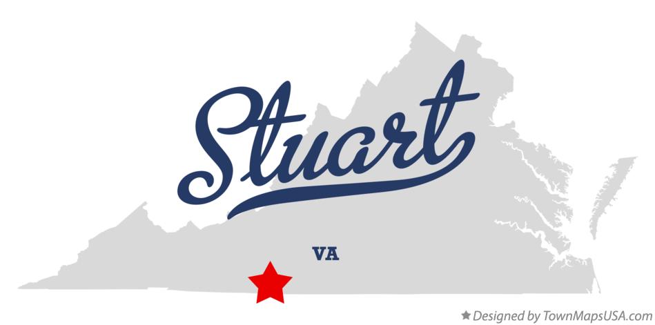 Map of Stuart Virginia VA