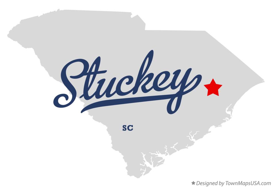 Map of Stuckey South Carolina SC