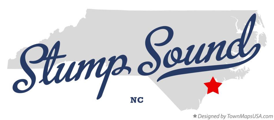 Map of Stump Sound North Carolina NC