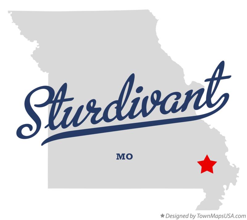 Map of Sturdivant Missouri MO