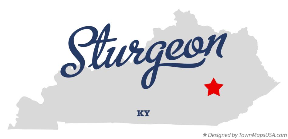 Map of Sturgeon Kentucky KY