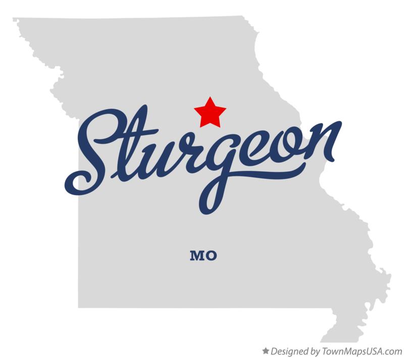 Map of Sturgeon Missouri MO